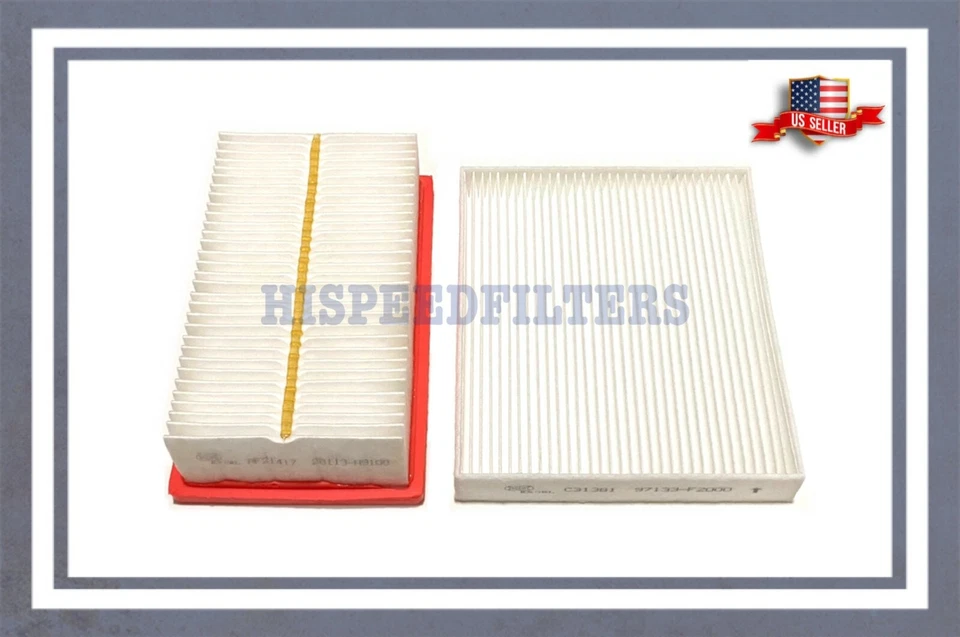 Engine & Cabin Air Filter For 18-22 Hyundai Accent 18-23 Kia Rio US SELLER - Image 1 of 1