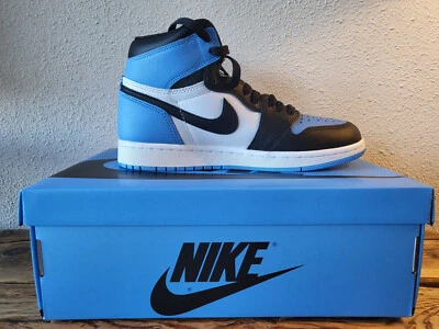  NEU und ungetragen - Jordan 1 Retro OG High UNC Toe Größe 38,5 mit Rechnung - Bild 1 von 3