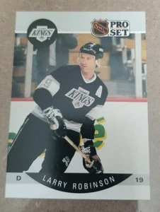 1990-91 Pro Set - Los Angeles Kings - Hockey Card #125 Larry Robinson - Picture 1 of 2