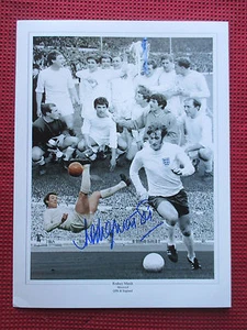 FOTO FIRMADA RODNEY MARSH INGLATERRA, QPR, CITY LEGEND 30cm x 40cm - PRUEBA FOTOGRÁFICA - Imagen 1 de 3
