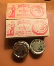 Vintage Lot 19 Anchor Hocking Mason Jar Canning Caps Lids  w/ Original Boxes