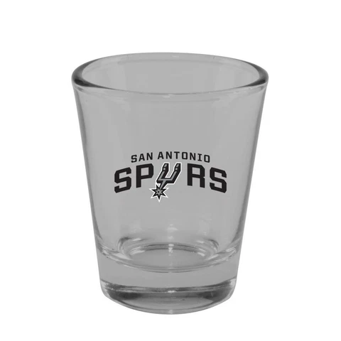 San Antonio Spurs 2 Ounce Clear Shot Glass [NEW] NBA Drink Pint Glass Bar Cover