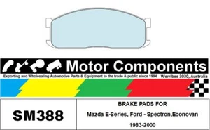 BRAKE PADS SM388 TO SUIT Mazda E-Series, Ford - Spectron,Econovan 1983-2000 - Picture 1 of 2