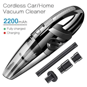 Car Vacuum Cleaner Wet & Dry Strong Suction Portable Duster Cordless Handheld - Picture 1 of 18