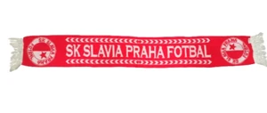 SK SLAVIA PRAGUE FOOTBALL SCARF SCARF SCARF REP. ECSC S3282 - Picture 1 of 2