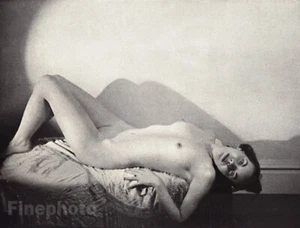 1937 Art Deco FEMALE NUDE Original Photo Litho ALFRED CHENEY JOHNSTON - Picture 1 of 1