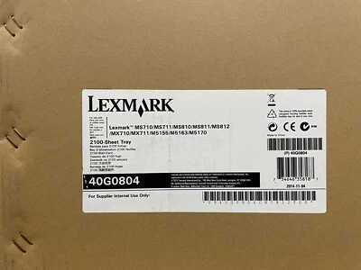 New Lexmark 40G0804 High Capacity 2100 Sheet Paper TRAY MS710 MS711 MS810 MX710 - Image 1 of 2