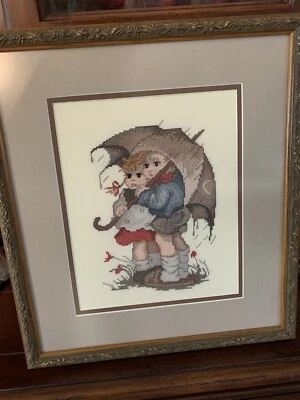 Hummel Framed  stormy weather Cross Stitch - Image 1 of 3