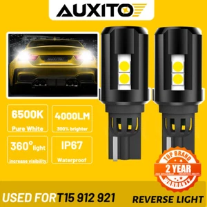 AUXITO 921 Canbus LED Reverse Back Up Light Bulb 912 T15 W16W 6500K Pure White - Picture 1 of 11