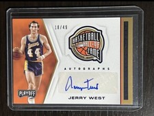 2019-20 Panini Chronicles Playoff Jerry West Hall of Fame AUTO /49!!