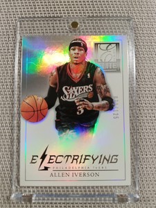 2012-13 PANINI ELITE SERIES ELECTRIFYING INSERT BASE ALLEN IVERSON /125