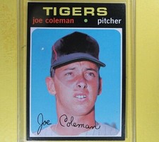 JOE COLEMAN  1971  VINTAGE BASE  #403  Pitcher Detroit Tigers
