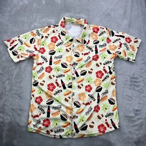 San Francisco Giants Hawaiian Shirt Mens Medium Aloha Coca Cola Aloha Giveaway - Picture 1 of 14