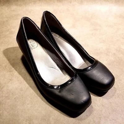 LifeStride Womens Grounded Size 8 Black Slip On 2" Wedge Heel Pumps - Изображение 1 из 4