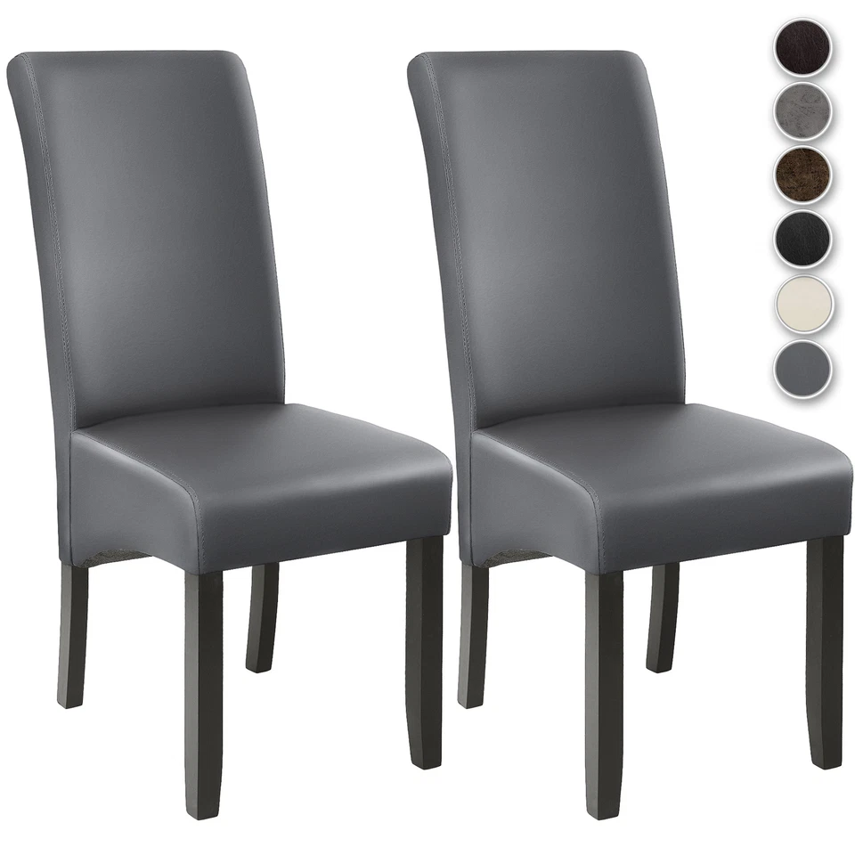 Set 2x Design Sedia per Sala Cucina da Pranzo Ergonomica Sedie 106 cm marrone - Immagine 1 di 1