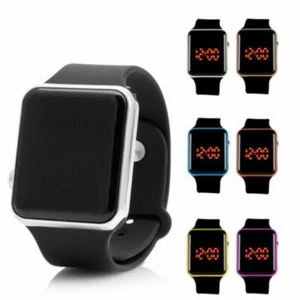 New LED Digital Screen Wrist Sport Watch For Men Women Unisex Boys Girls Kids UK - Bild 1 von 10