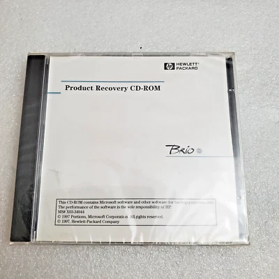 Hewlett Packard Brio  HP  Recovery Cd 5011-3872-ABA  1997 vintage - Image 1 of 4