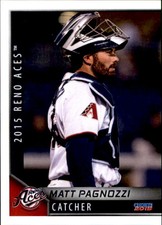 2015 Reno Aces Choice #23 Matt Pagnozzi Miami Arizona AZ Baseball Card