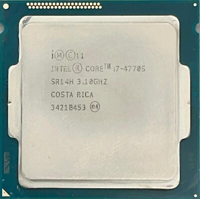 Intel Core i7-4770S Quad Core 3.1GHz Desktop LGA1150 CPU Processor SR14H - Image 1 of 2