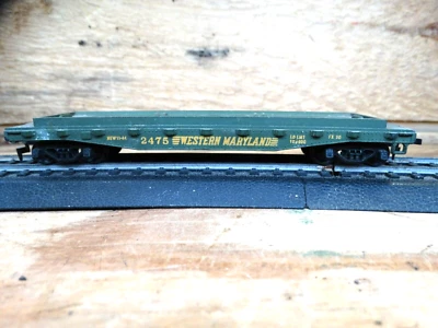 Mantua HO 40' Western Maryland 2475 Culvert Pipe Car - Image 1 of 4
