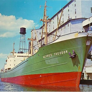 Fotografía Alfred Theodore Ship Docked Duluth Superior Harbor 5,5 x 3,5 in - Imagen 1 de 6