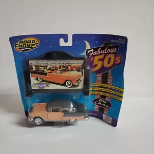 Road Champs Fabulous 50's 1955 Chevy Belair 1:43 Scale Billboard 61401 Bent Card - Picture 1 of 9