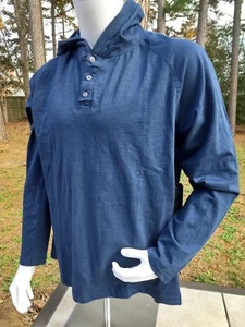Neu mit Etikett 6 Lincoln New York Herren 1/4 Knopf Pullover Hoodie Shirt marineblau XL $ 48 - Bild 1 von 7