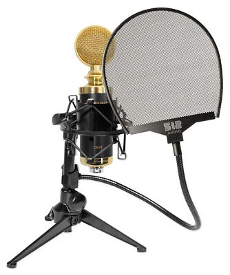 Rockville RCM02 Studio Recording Condenser Microphone+Shockmount+Stand+Filter - Image 1 of 4
