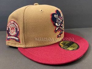SPORTSWORLD DETROIT TIGERS KHAKI BURGUNDY PEACH FITTED PATCH NOT HAT CLUB 7 3/8 - Picture 1 of 12