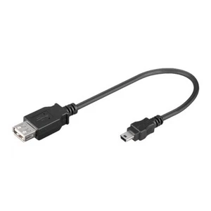Câble USB 2.0 A Femelle / Mini B 5 Broches Mâle 0,2 M Noir ICOC Musb-af-002 - Photo 1 sur 1