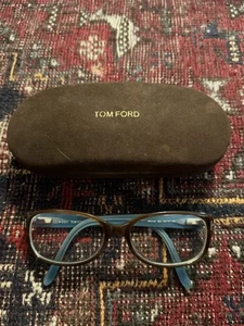 Tom Ford TF5143 Square Brown Blue Eyeglasses Optical Frame 52-15-135 - Picture 1 of 7