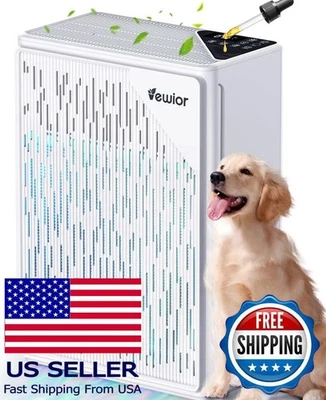 Purificador de aire H13 True HEPA para habitaciones grandes, sensor PM2.5, difusor de fragancia Foto 1 de 4