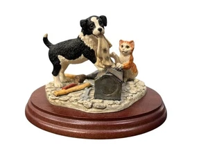 Farmyard Ornament Dog Cat Anne Wall Border Fine Arts 1994 RR05 Helping Hands - Picture 1 of 10