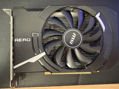 MSI GeForce GTX 1050 Ti AERO ITX Edition 4GB GDDR5 Graphics Card GPU - Image 1 of 2