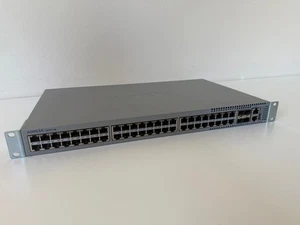 Arista DCS-7010T-48 / 48-Port 1000-BASE-T /  4x 10G SFP+  / dual PSU / Rack-Ears - Picture 1 of 2