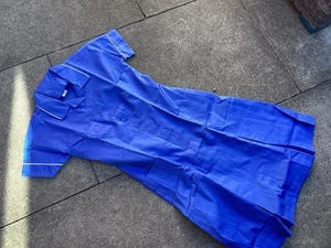 NURSES DRESS UNIFORM NEW  BLUE S/S UK 10 COSPLAY SEE PICS DESCRIPTION - Picture 1 of 8