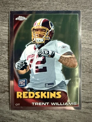 2010 Topps Chrome #102 Trent Williams Rookie RC Redskins - Image 1 of 2
