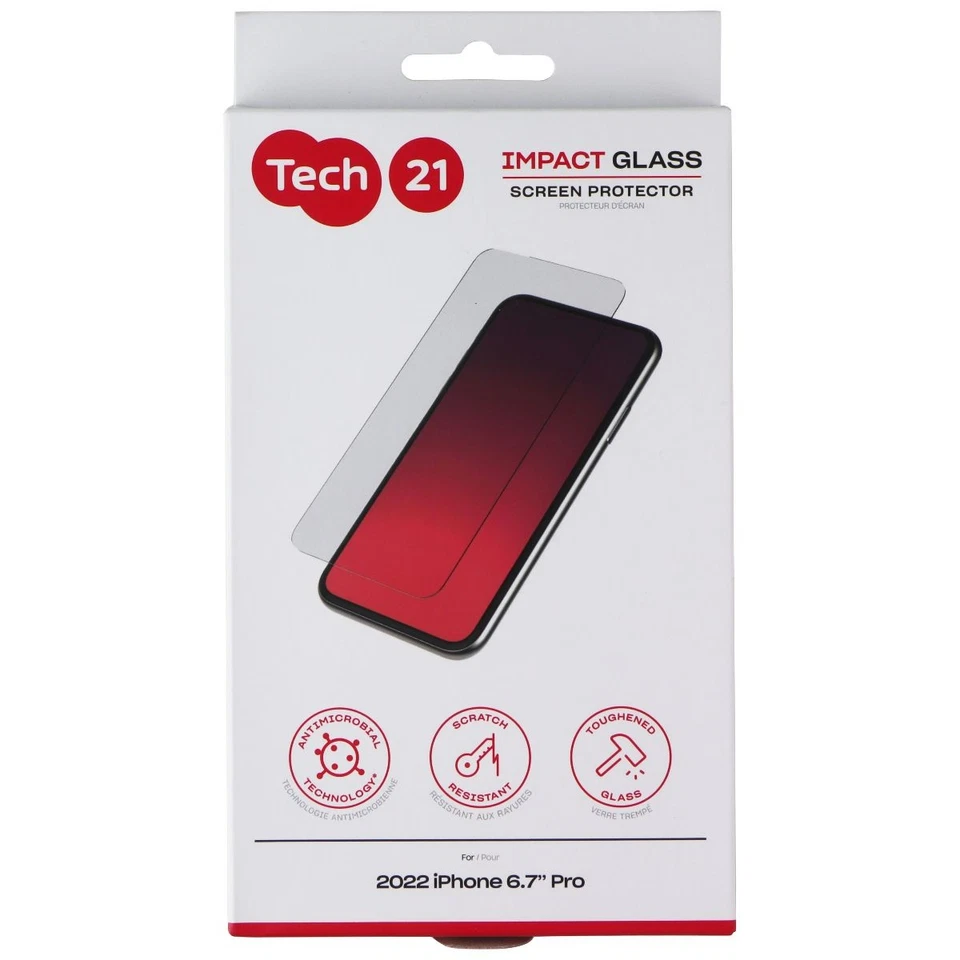 Funda Tech21 Impact Glass Series para Apple iPhone 14 Pro Max - Transparente Foto 1 de 2