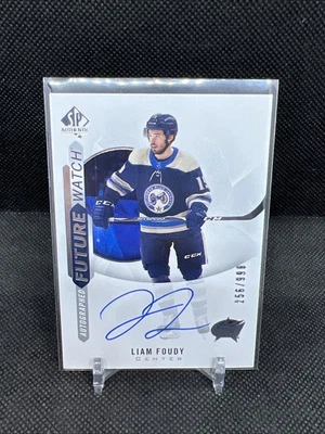 2020-21 SP Authentic Auto Future Watch /999 Liam Foudy #192 Rookie Auto RC - Image 1 of 2