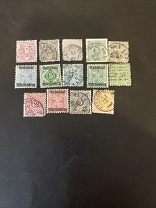 14 German Wurttemberg M/U Stamps- Lot A-80866 - Picture 1 of 1