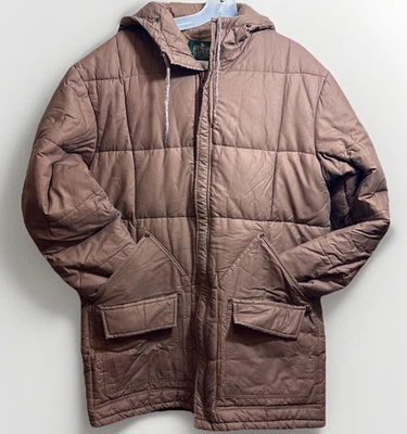 Abrigo acolchado de algodón con capucha de longitud media de colección Boundary Waters Dayton talla L Foto 1 de 4
