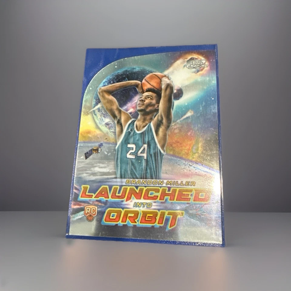  2024 Topps Chrome Cosmic Brandon Miller Launched Into Orbit RC LIO-3 - Hornets - Image 1 of 1