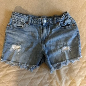 Cat And Jack Girl, Size XL (14)Distressed Denim  Jean Shorts Bleached Stretch  - Picture 1 of 3