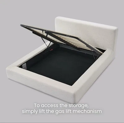 Cama de matrimonio de almacenamiento Castlery Dawson Foto 1 de 4