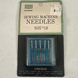 Set of 5 Kenmore Sewing Machine Needles Size 18 Heavy Duty NEW - Picture 1 of 5