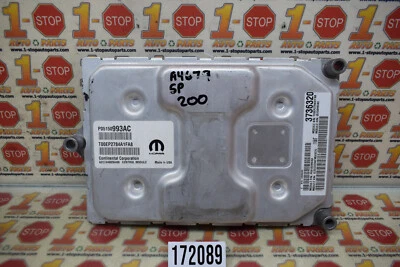 2015 15 CHRYSLER 200 2.4L ENGINE COMPUTER MODULE ECU ECM 05150993AC OEM - Image 1 of 4