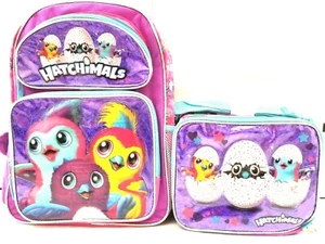 HATCHIMALS 16" BACKPACK+MATCHING HATCHIMALS 9.5" INSULATED LUNCHBOX-BRAND NEW! - Picture 1 of 1