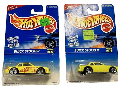 Винтажный Buick Stockers 1/64 Две Вариации Hot Wheels ЛОТ ИЗ 2 ВЫПУЩЕННЫХ 1995 - Изображение 1 из 4