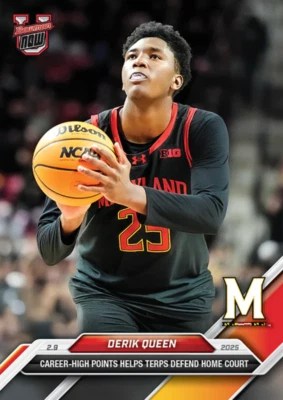 *SHIPS NOW!* Derik Queen - 2024-25 Bowman U NOW® Basketball - Card 63 Maryland a - Image 1 of 2