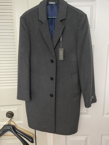 Cappotto cappotto Michael Kors da uomo moderno misto lana cashmere grigio scuro 38R